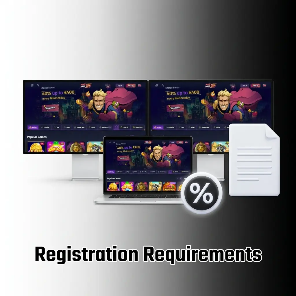 Spinlander registration requirements including age, residency, ID verification, and one account per household rules for Canadian players